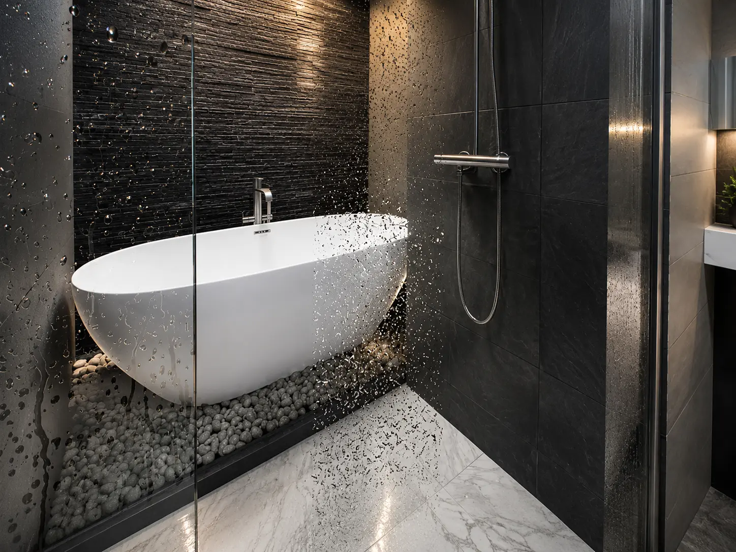 Spa-Inspired Master Bathroom Interior - Architecture Visualization visualization screenshot 1